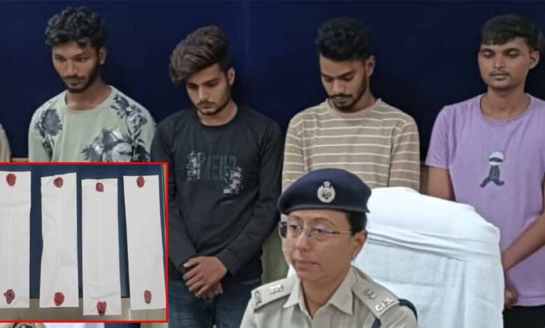 पुलिस-ने-घेराबंदी-पकड़े-ब्राउन-शुगर-और-अफीम-की-तस्करी-करते-4-तस्कर